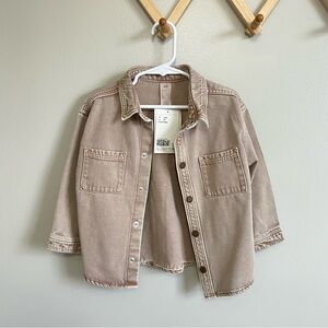 H&M Tan Denim Jacket -toddler 4T